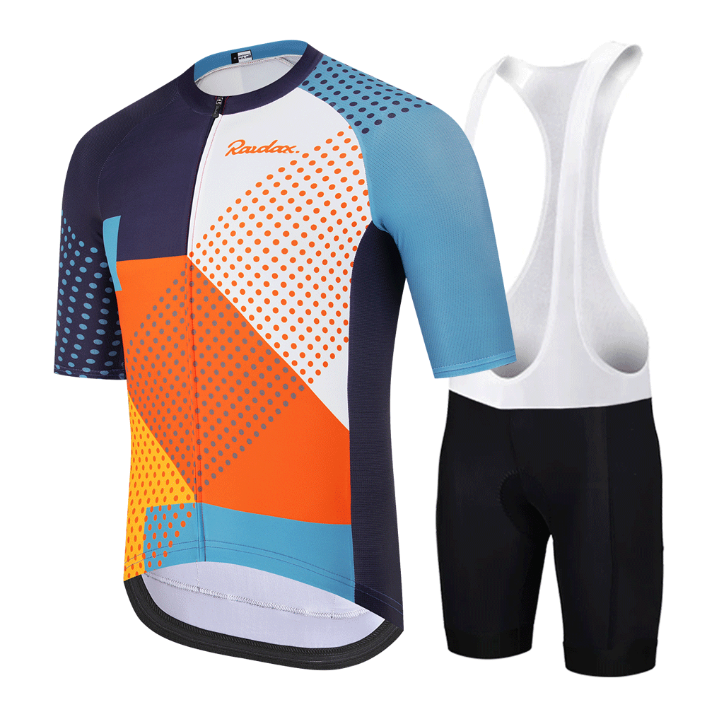 Cycling Bib Shorts - RAUDAX Set Jersey Bersepeda Pria Jersey