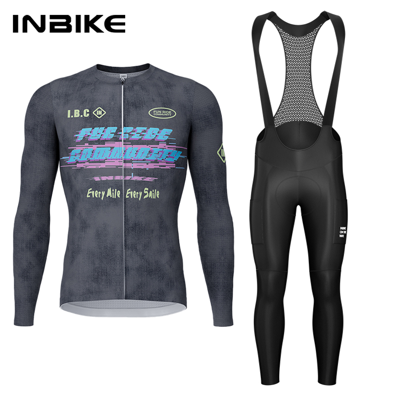 Cycling Gear Jersey - Set Bersepeda INBIKE Musim Semi Gugur,