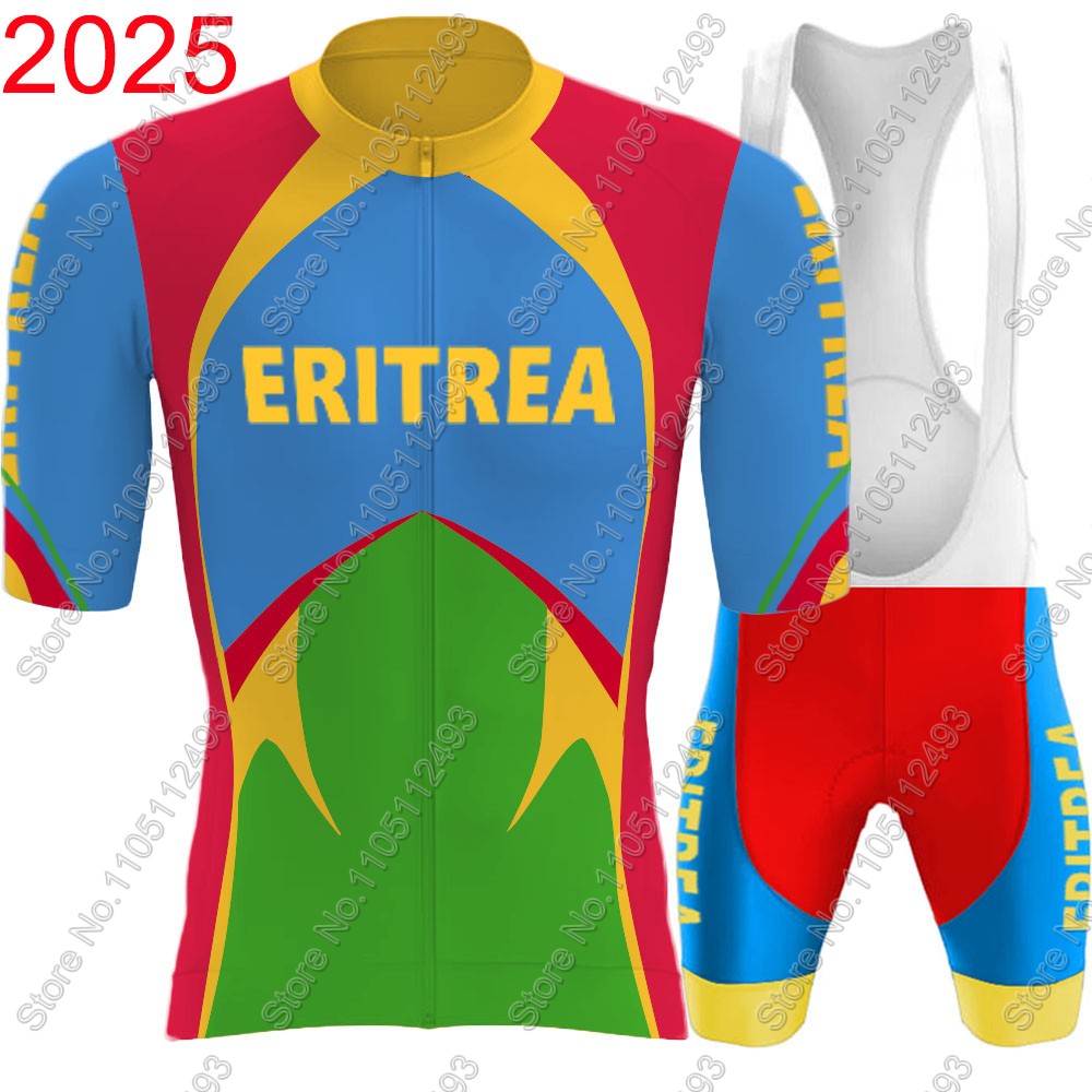 Cycling Gear Jersey - Seragam Sepeda Tim Nasional Eritrea 2025,