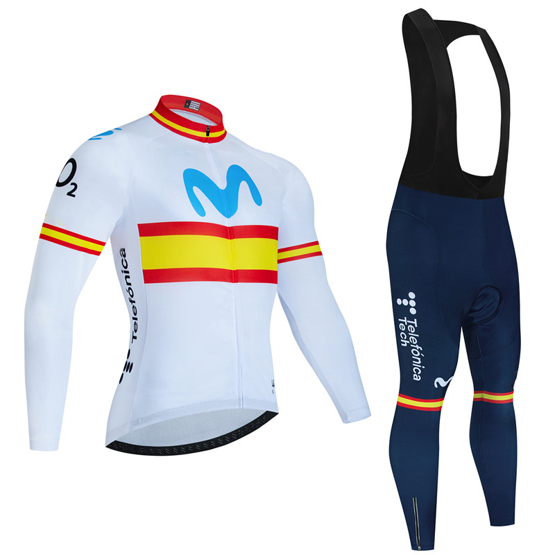 Spanyol Movistar Set Jersey be - Cycling Gear Brands ulasan dan harga
